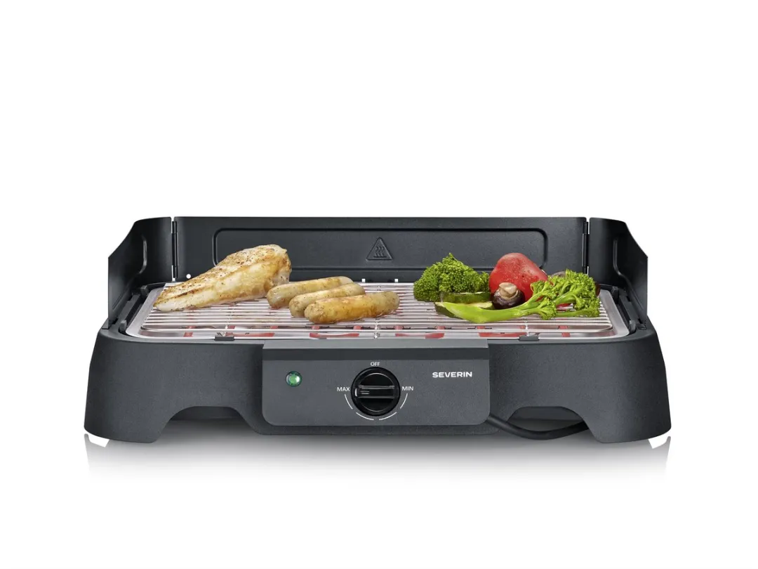 Severin PG 8593 Elektrische Tafelgrill 2000W - RVS Rooster
