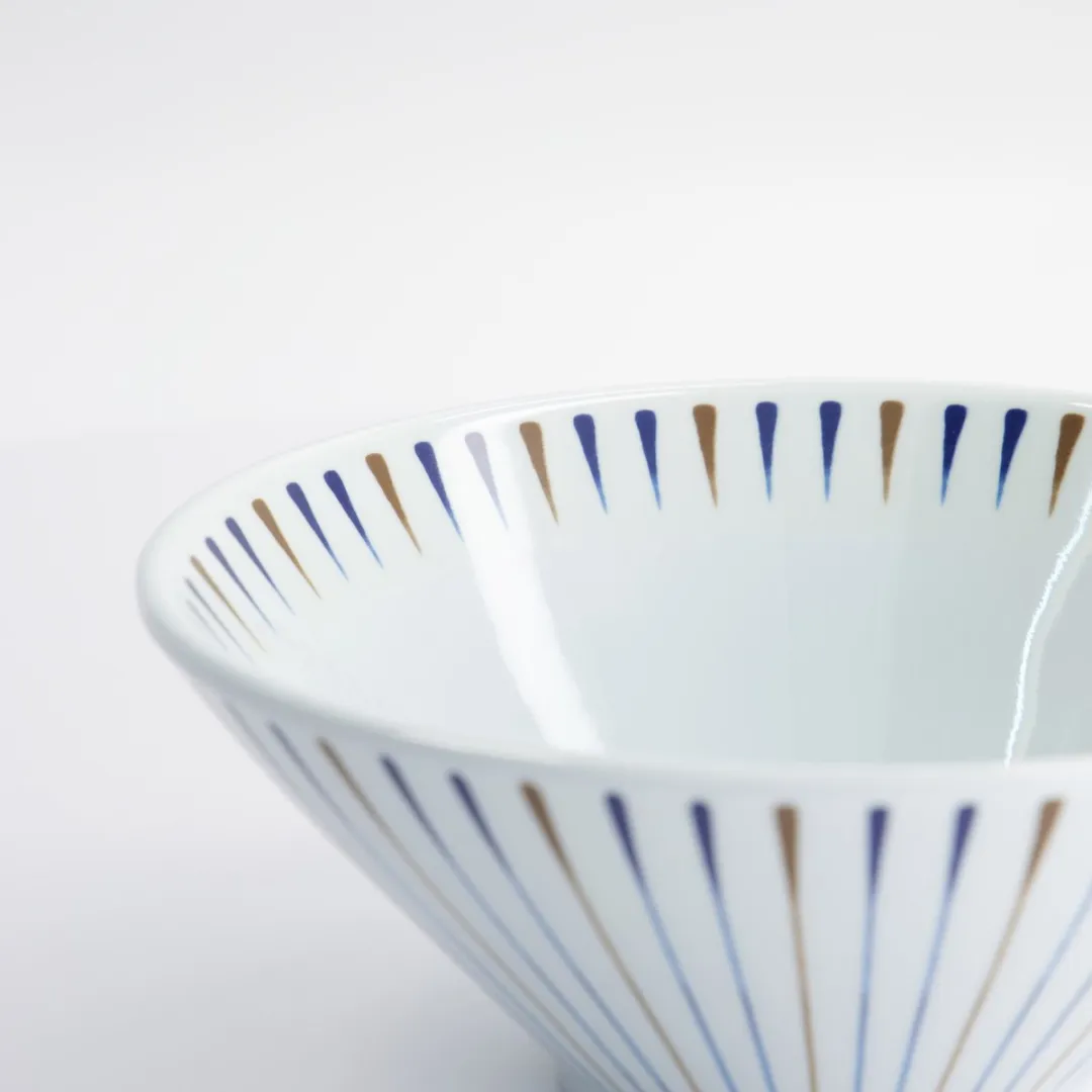 Tokyo Design Studio Tokusa Ramen Kom - Blauw/Wit 1200ml