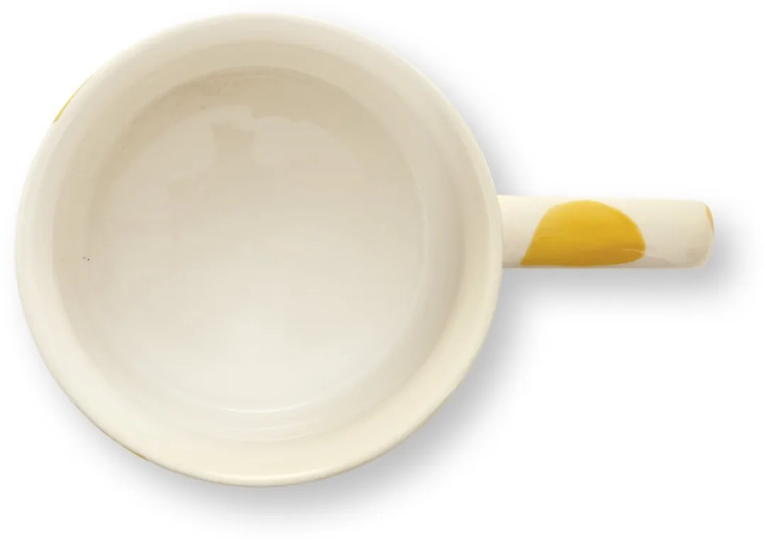 vtwonen Mokken Geel Stippen - 350ml - 2 Stuks