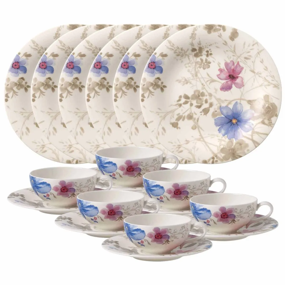 Villeroy & Boch Mariefleur Gris Teeservice