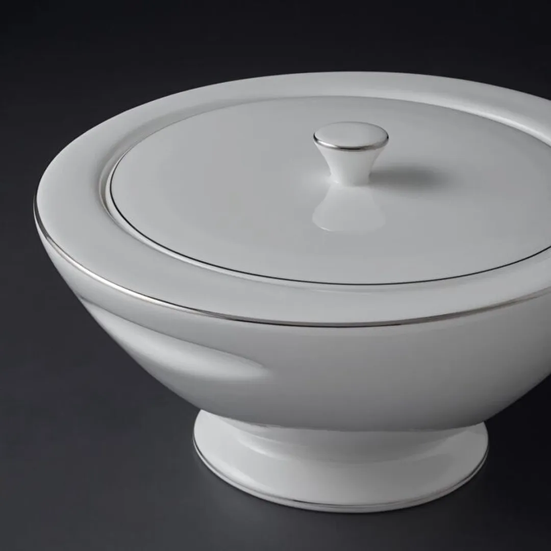 Jumbo Moon Platin Dinerservies 64-delig - 12 Personen - Wit/Zilver