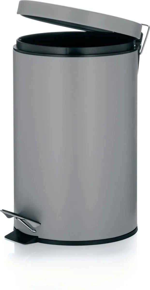 Kela Keuken Afvalemmer 12L - Grijs