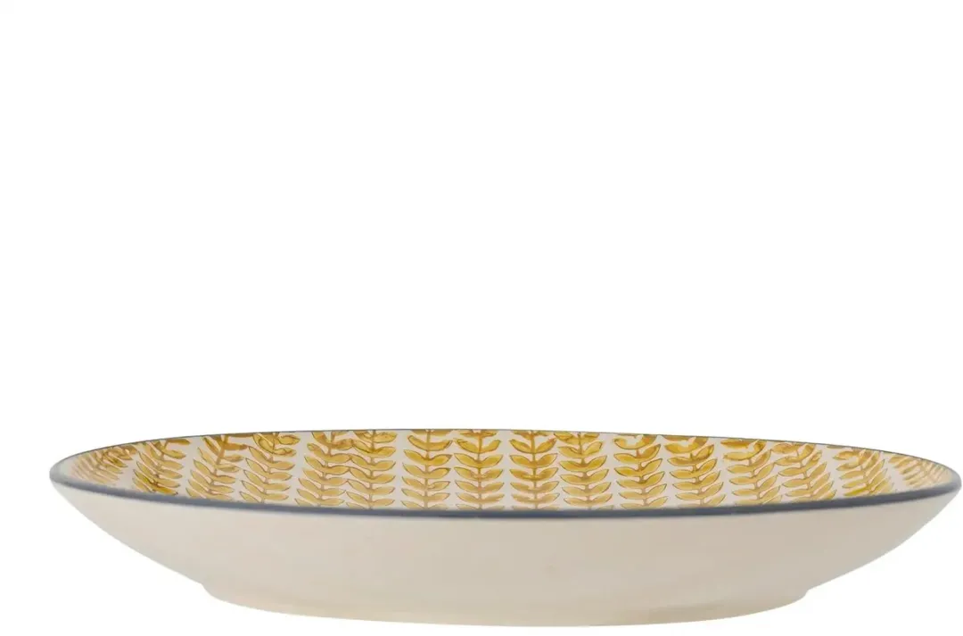 Bloomingville Maple Bord Aardewerk - Geel - 25cm