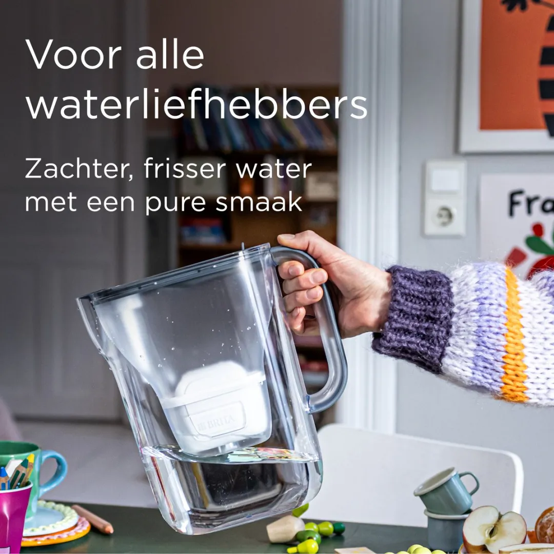 BRITA Style Essential Waterfilterkan 2,4L - Blauw - 6x MAXTRA PRO