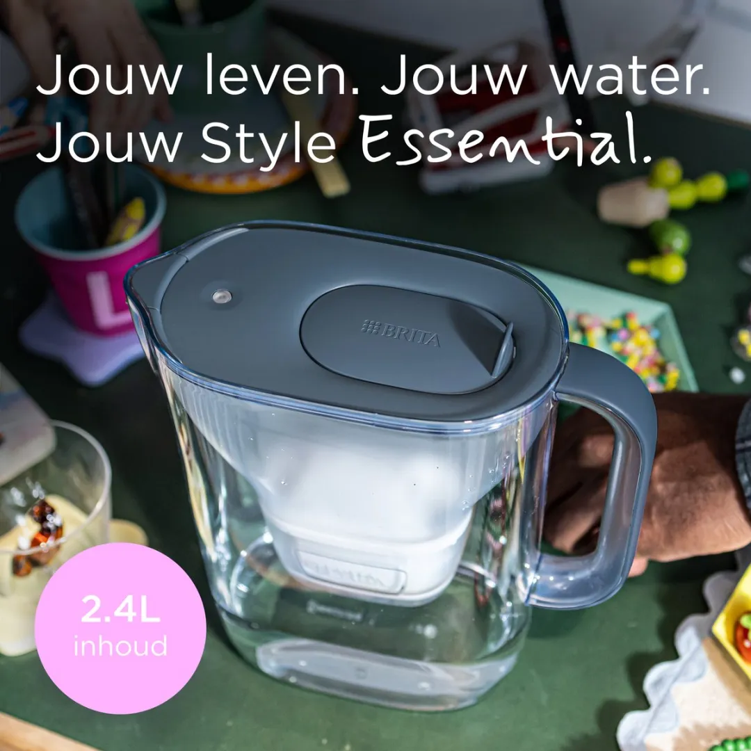 BRITA Style Essential Waterfilterkan 2,4L - Blauw - 6x MAXTRA PRO - afbeelding 6 van 6