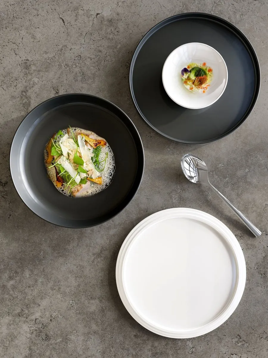 Villeroy & Boch La Boule Serviesset 7-delig - Zwart/Wit