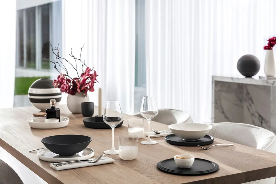 Villeroy & Boch La Boule Serviesset 7-delig - Zwart/Wit