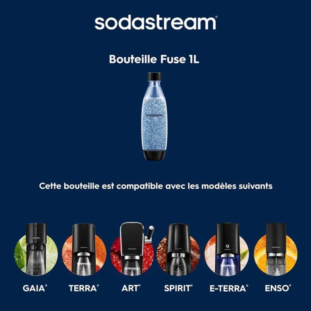 SodaStream Fuse Pepsi Metal Limited Edition Bruiswaterfles 1L - afbeelding 2 van 3