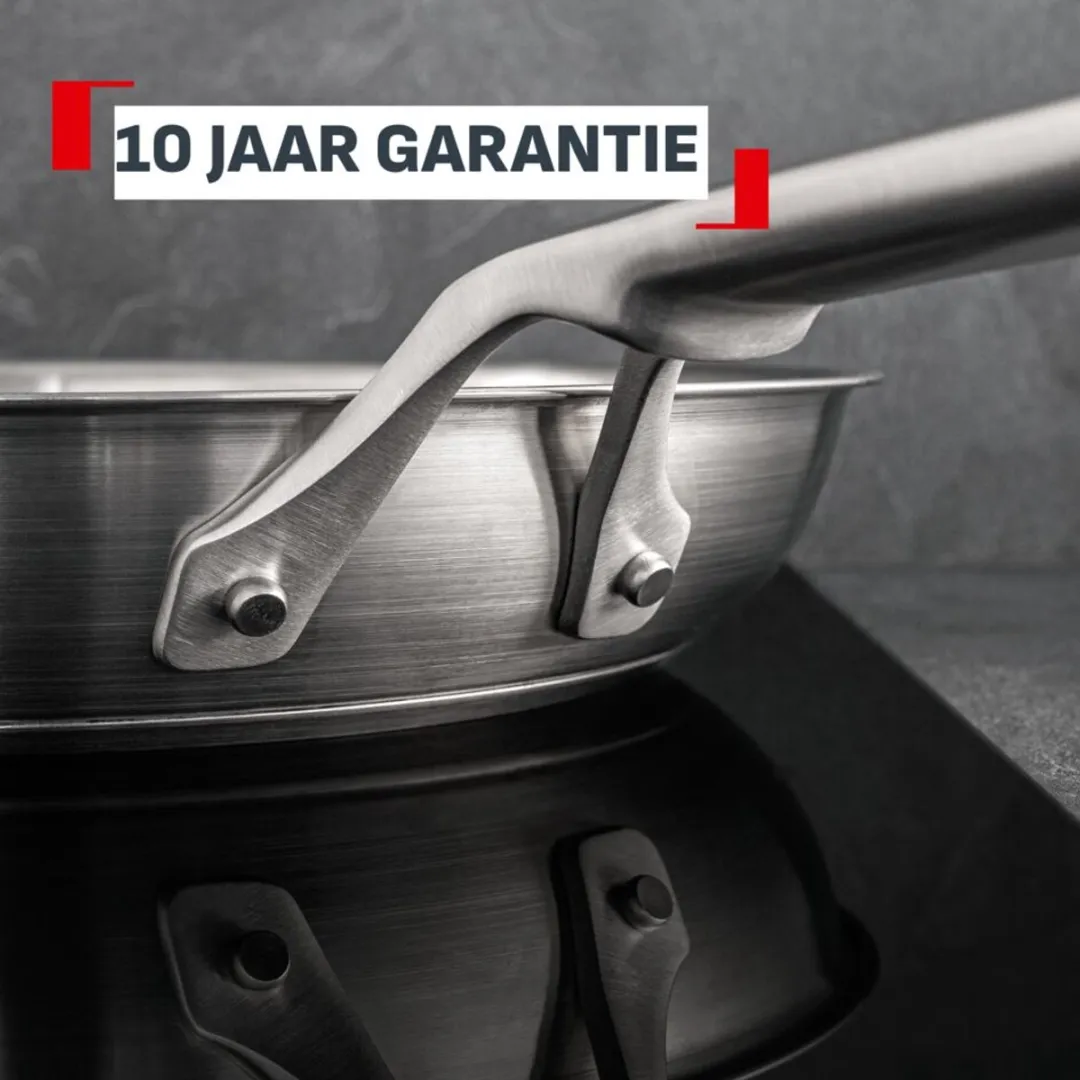 Tefal Extreme G762S244 Koekenpanset 24/28cm - Zilver