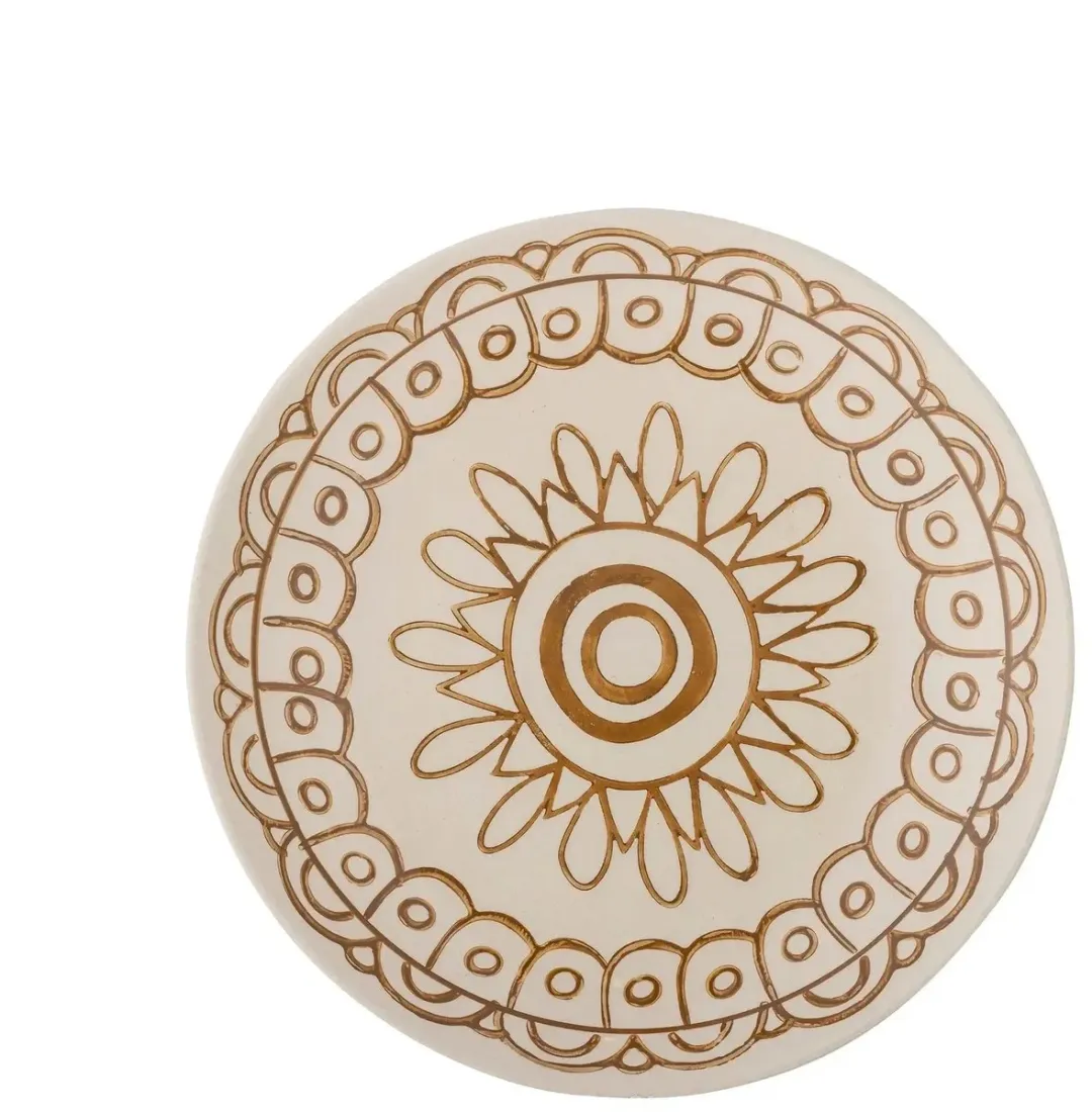 Bloomingville Maple Aardewerk Bord - 20cm - Oranje