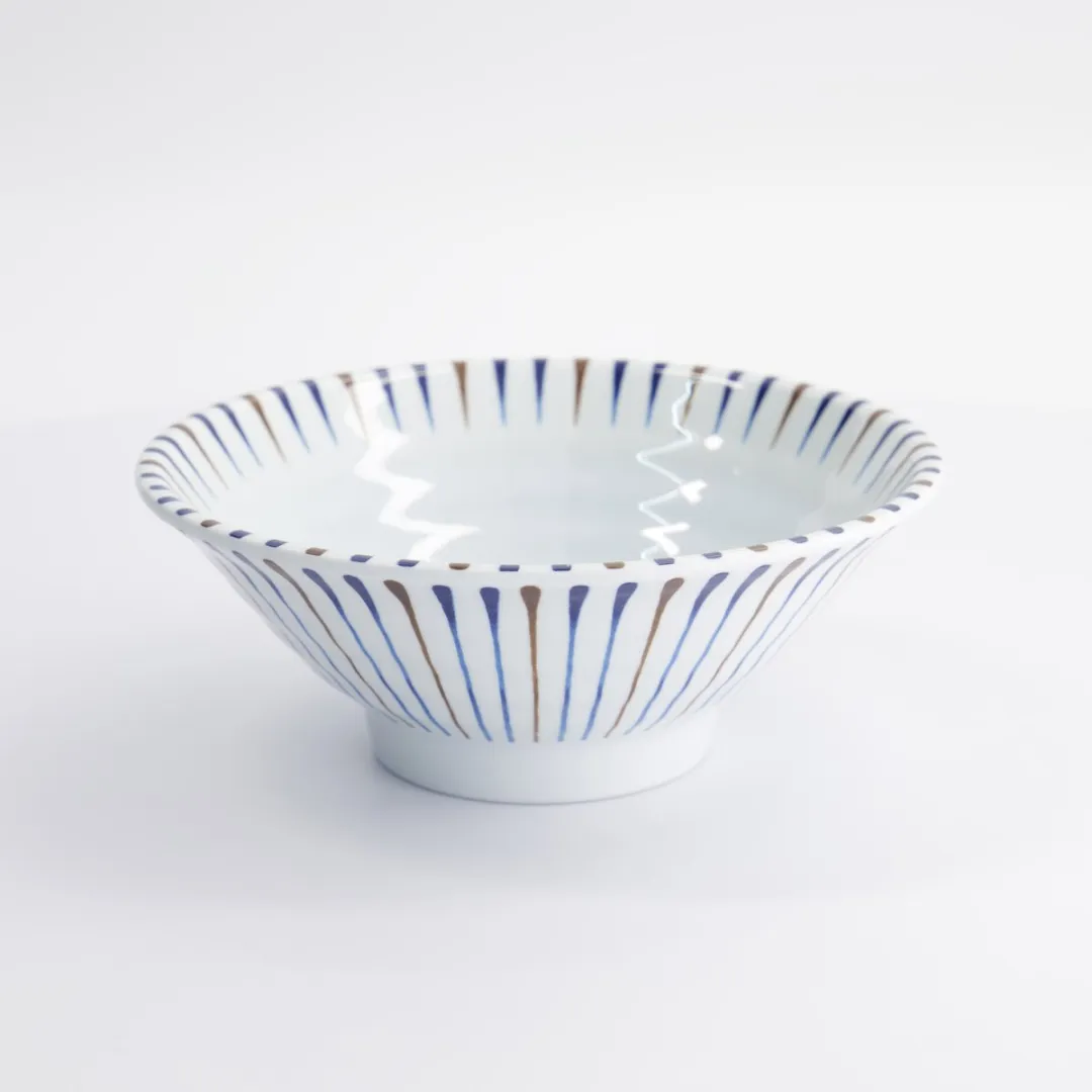 Tokyo Design Studio Tokusa Ramen Kom Blauw/Wit