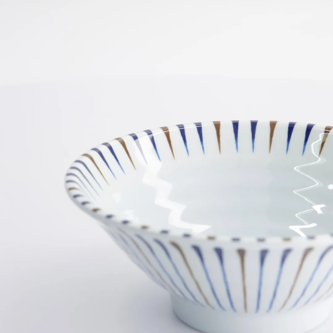Tokyo Design Studio Tokusa Ramen Kom Blauw/Wit - 900ml - Melamine