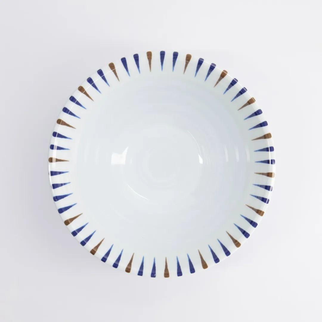 Tokyo Design Studio Tokusa Ramen Kom Blauw/Wit - 900ml - Melamine