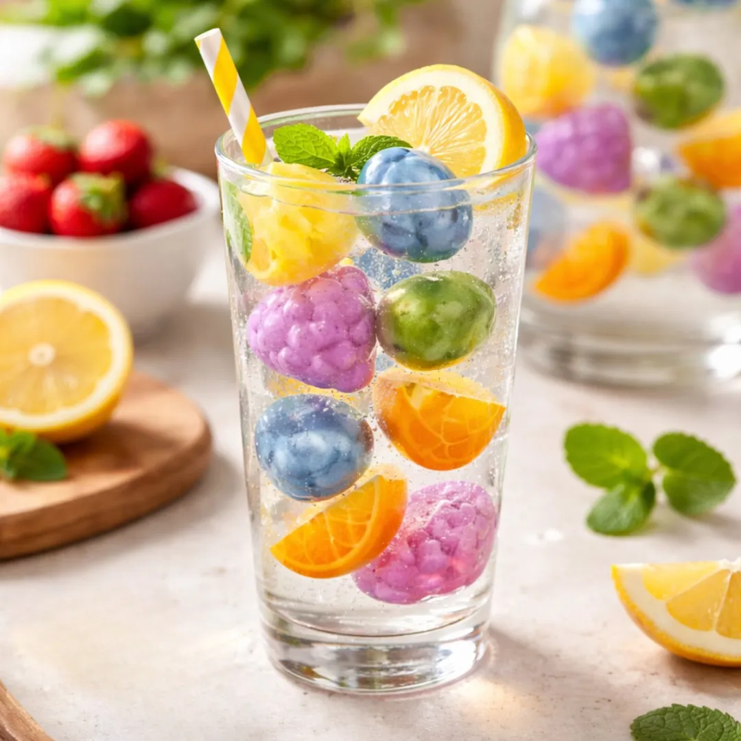 Alpina Herbruikbare IJsblokjes Fruitvorm - 16 Stuks - Blauw