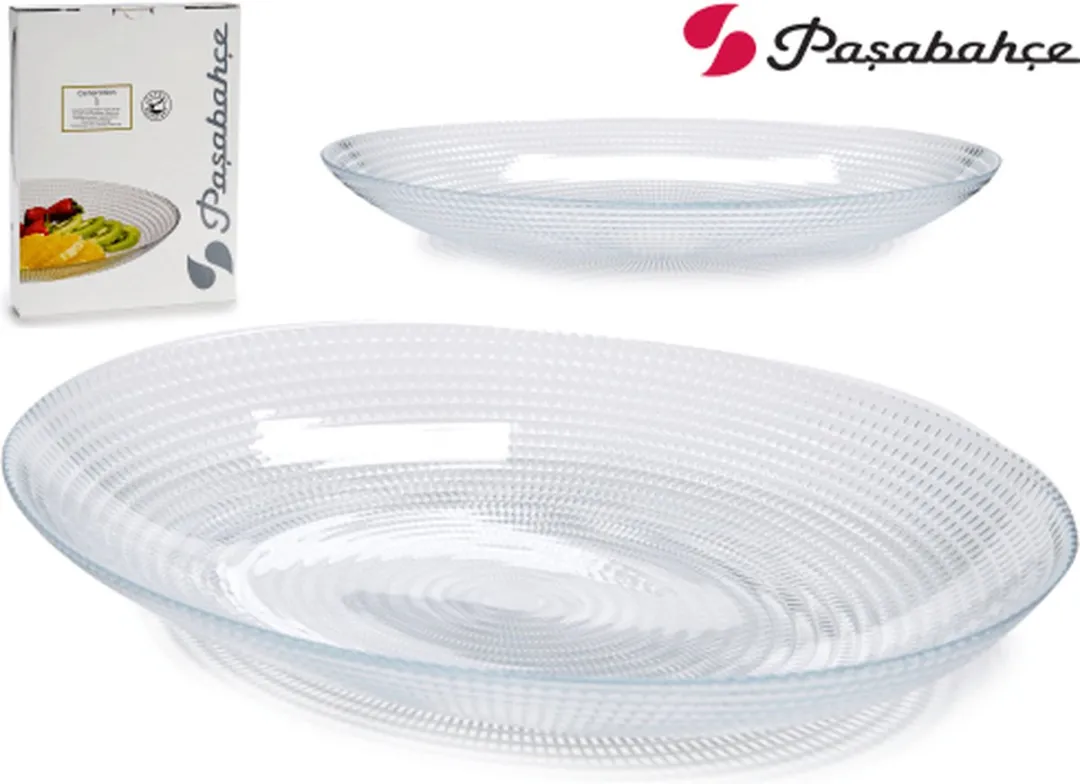 Pasabahce Generation Ovaal Serveerbord - Heldere Glas - afbeelding 4 van 4