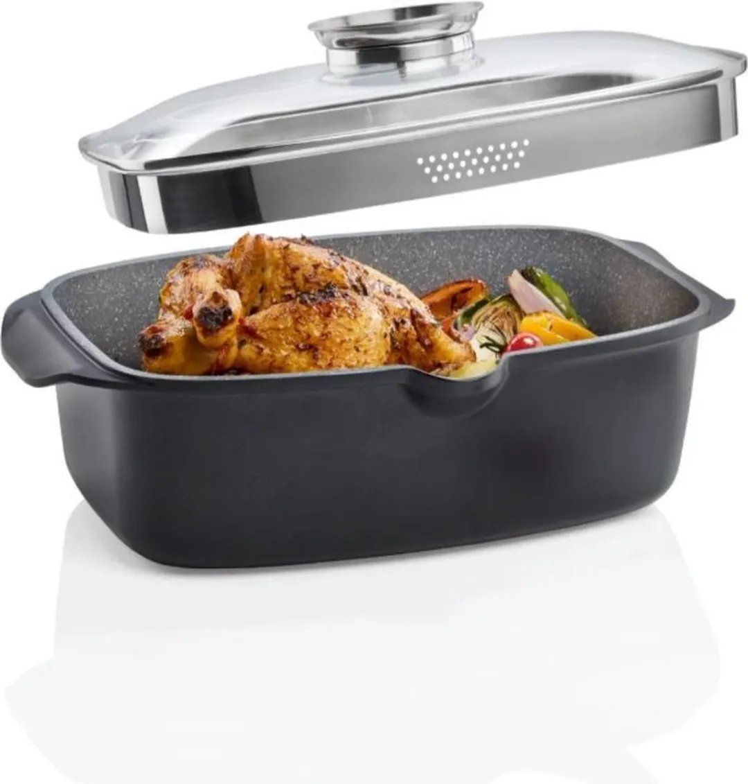SILVERCREST Braadslee Gegoten Aluminium 6L - Zwart