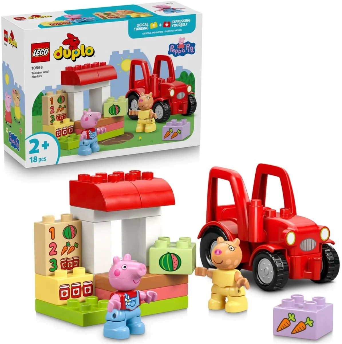 LEGO DUPLO Peppa Big Tractor & Marktkraam