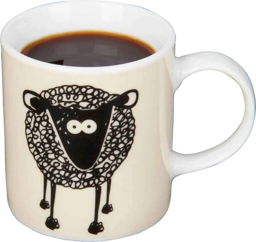 KitchenCraft Espresso Kopje 80ml - Schapen Multi colour
