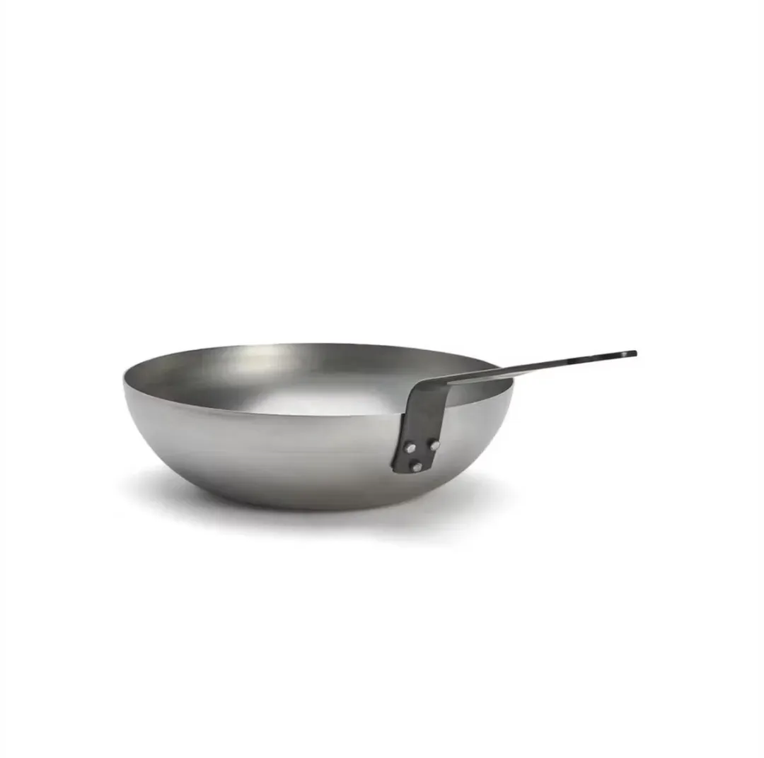 DeBuyer Patelnia Wok 28cm - Zilver