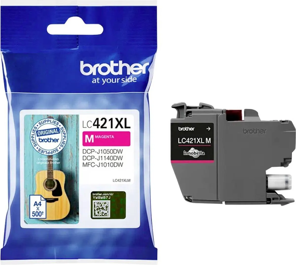 Brother LC-421XLM Magenta Hoge Capaciteit Cartridge