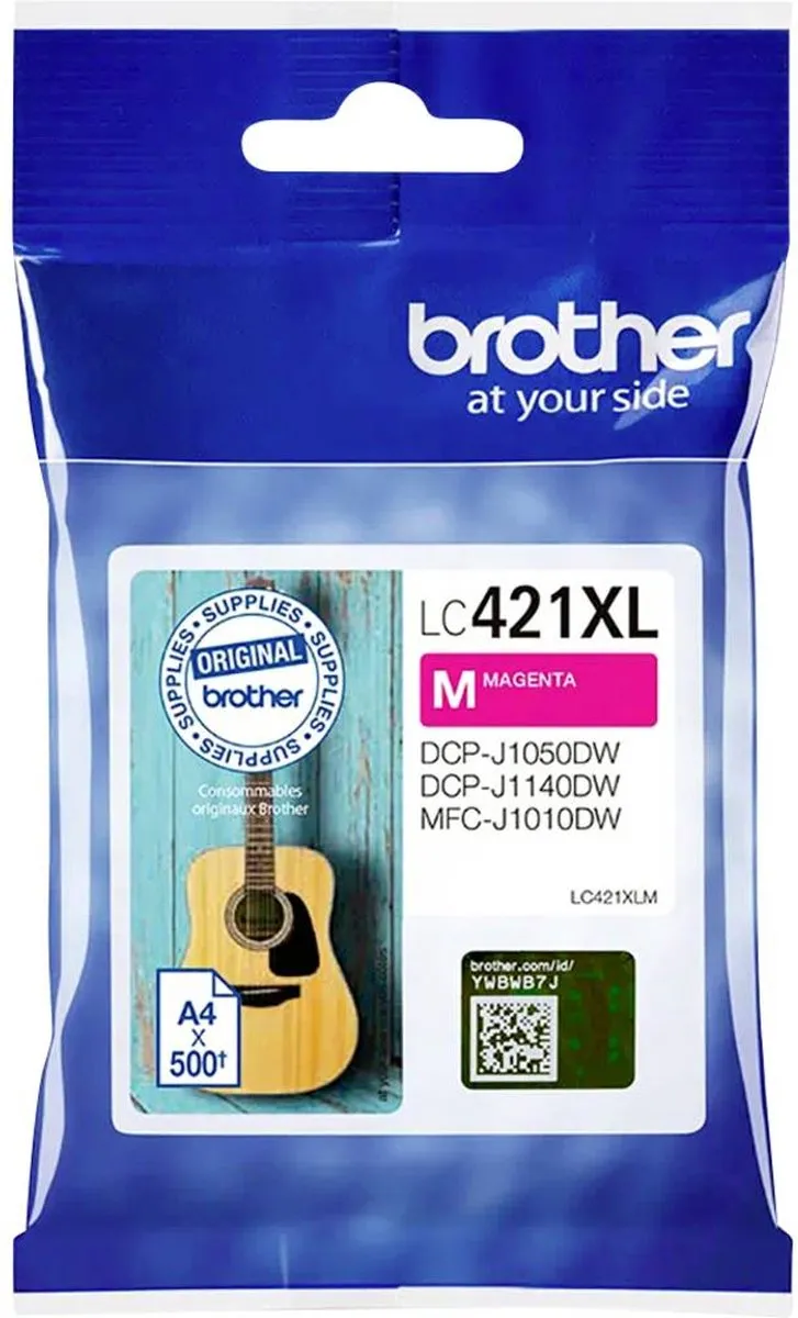 Brother LC-421XLM Magenta Hoge Capaciteit Cartridge
