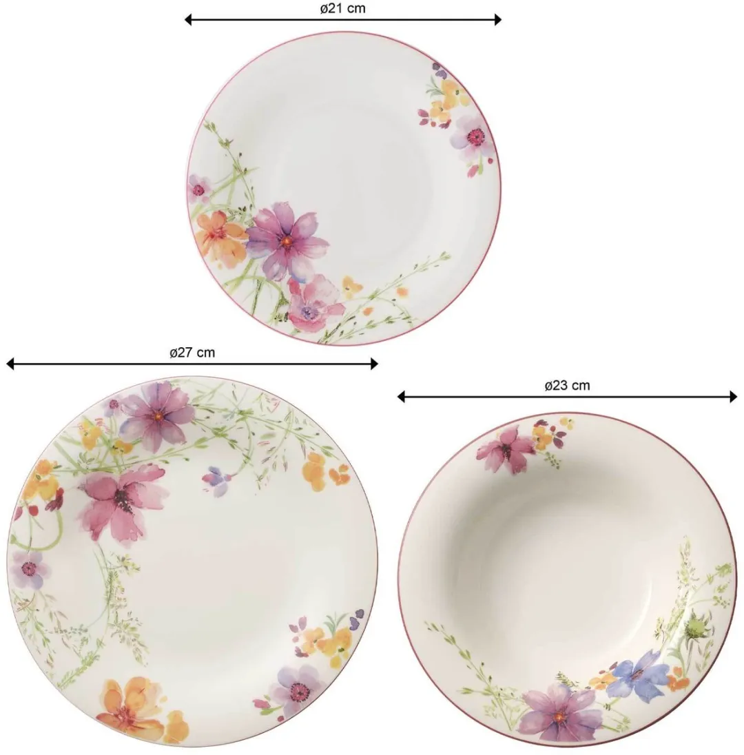Villeroy & Boch Mariefleur Basic Teller-Set 18-delig - 6 Personen