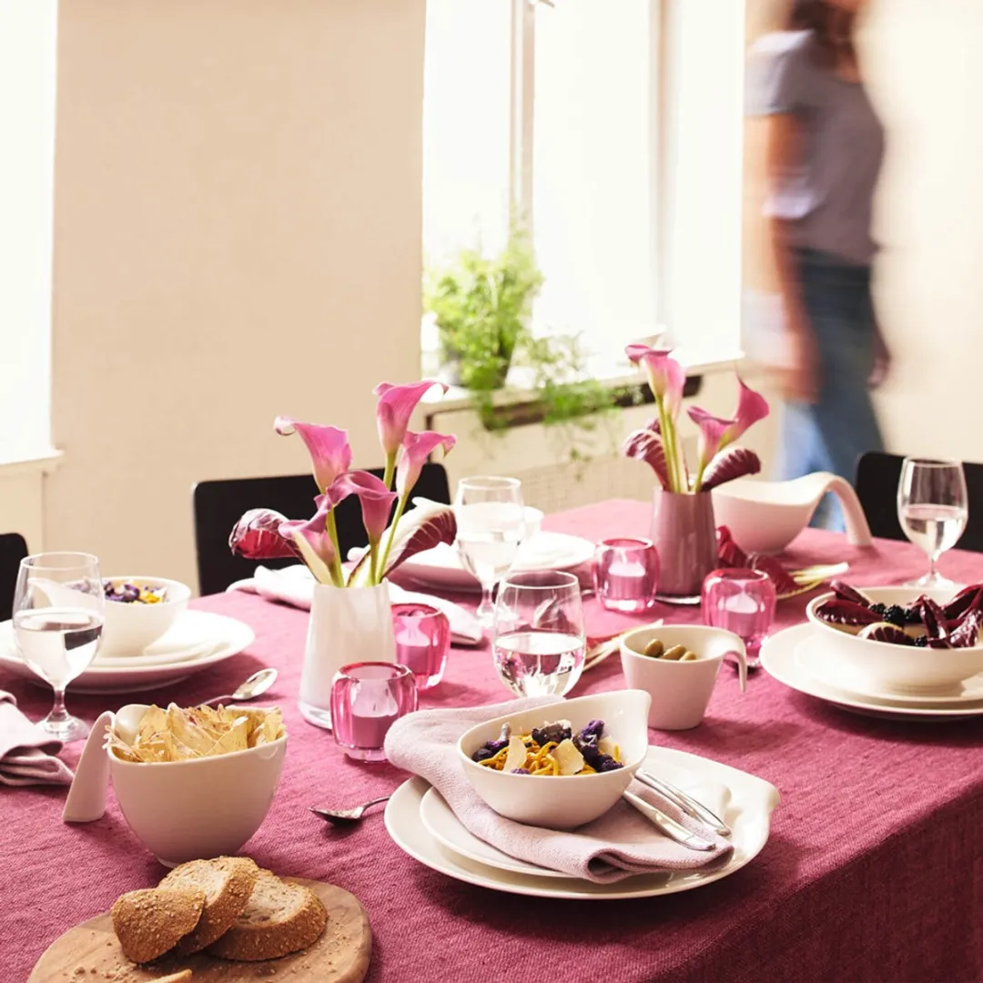 Villeroy & Boch Flow Set Tafelservice - 18-delig - Wit/Gekleurd