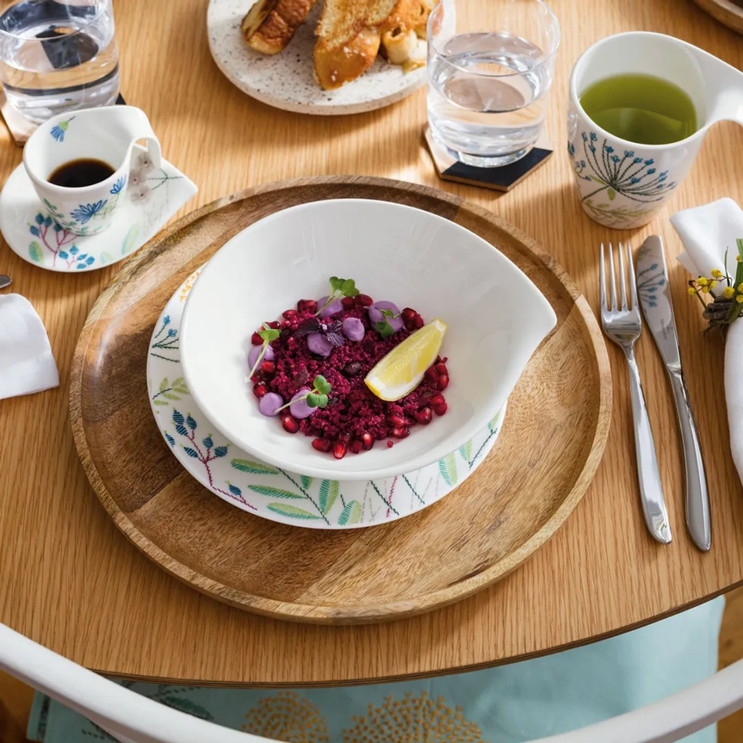 Villeroy & Boch Flow Set Tafelservice - 18-delig - Wit/Gekleurd