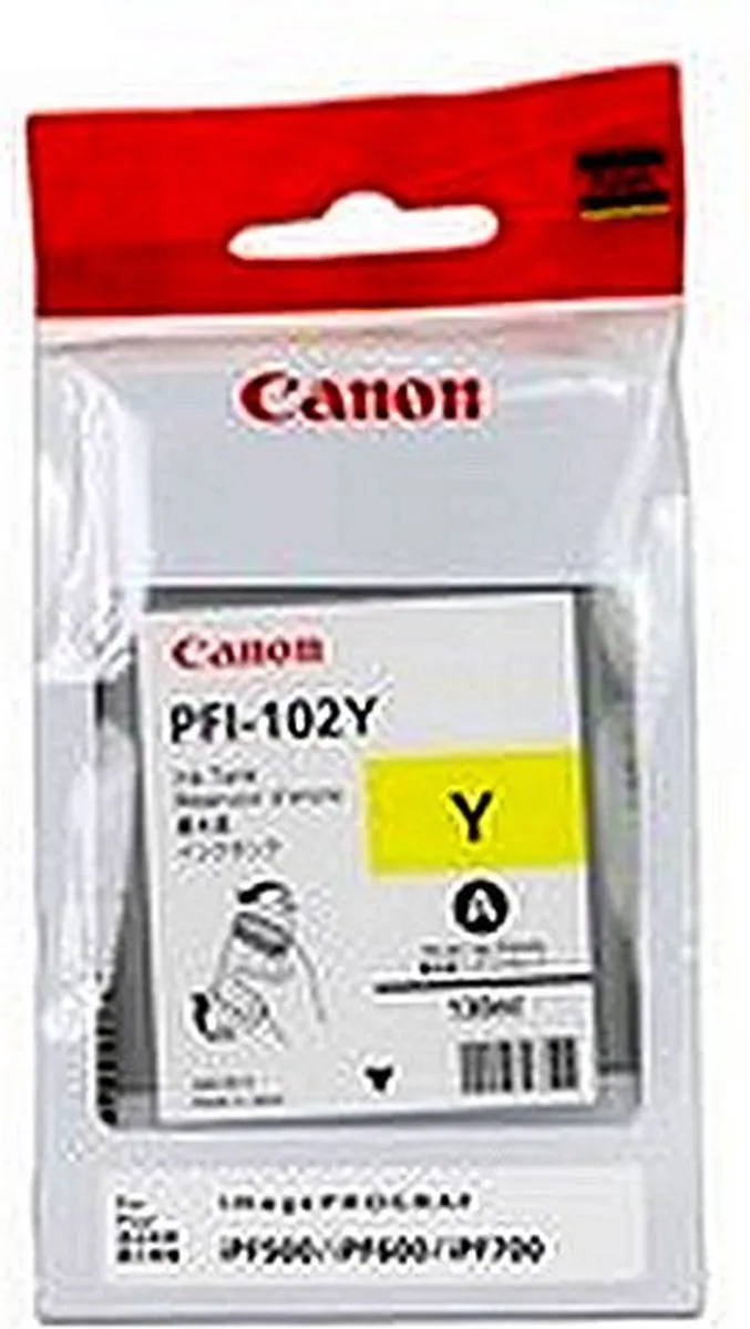 Canon PFI-102Y Inktcartridge Geel - 130ml