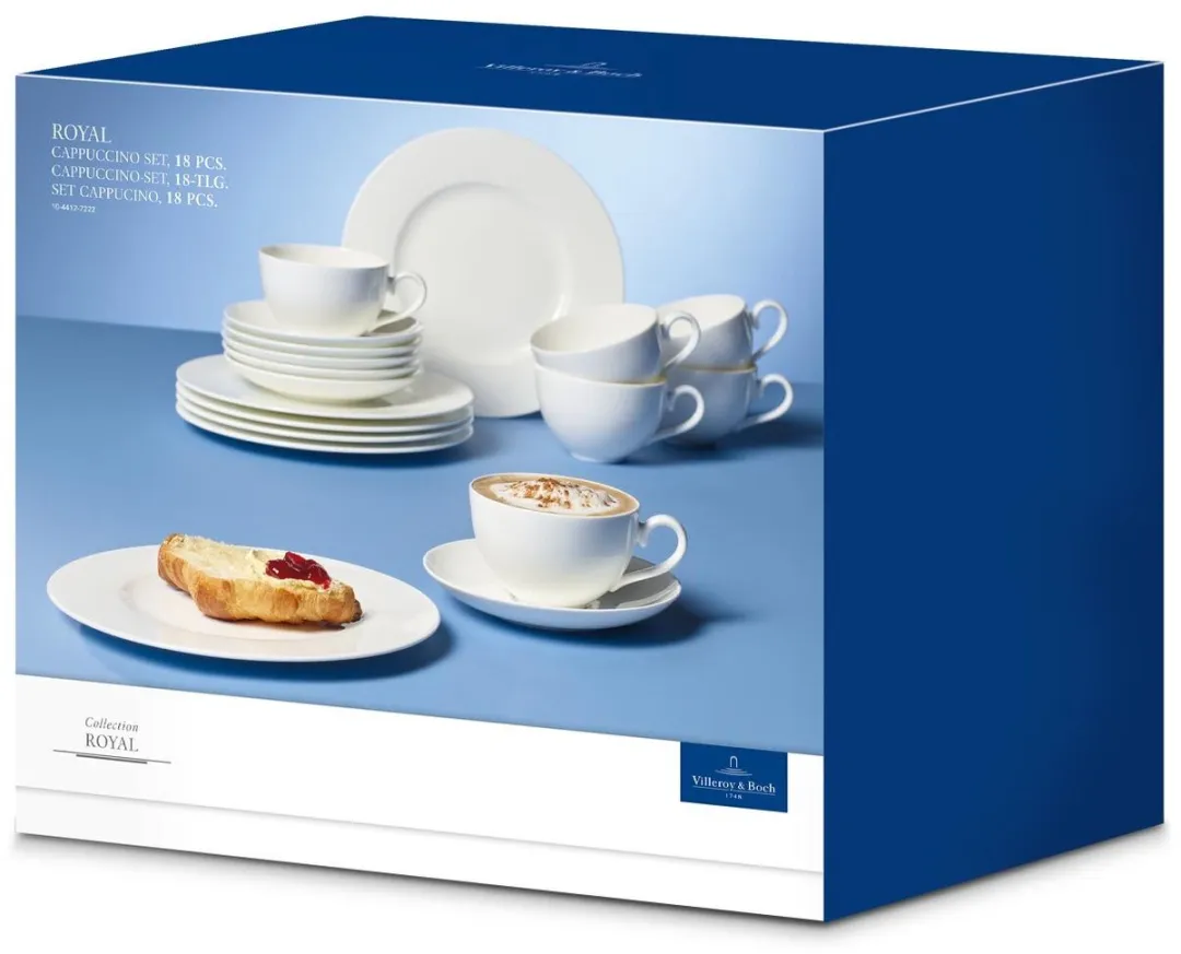 Villeroy & Boch Cappucchino Royal Set - 18-delig - 6 Personen