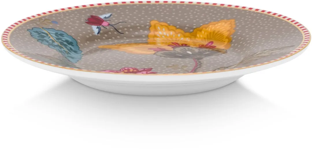 Pip Studio Blooming Tales Petit Four Bord 12cm - Bruin