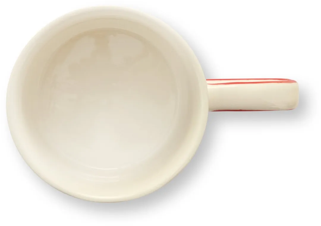 vtwonen Mokken Rood Strepen - 2 Stuks 350ml