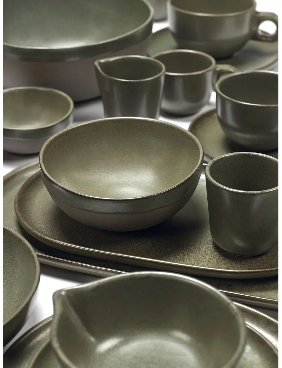 Serax Surface Ristretto Kopjes Ø6cm - 4 Stuks - Camogreen