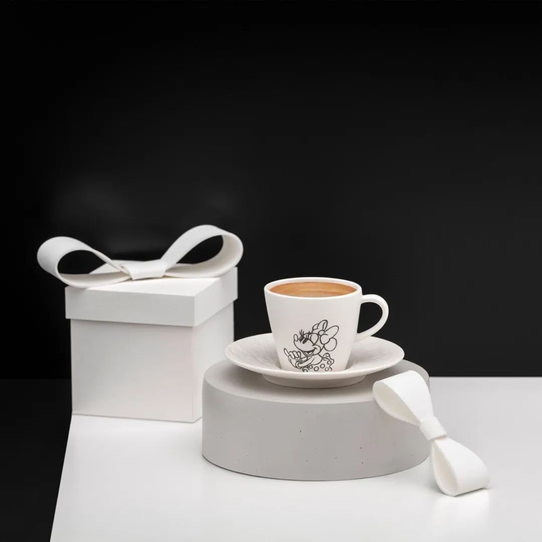 Villeroy & Boch Manufacture Rock blanc Koffietassen Mickey Mouse 160ml - 6 Stuks