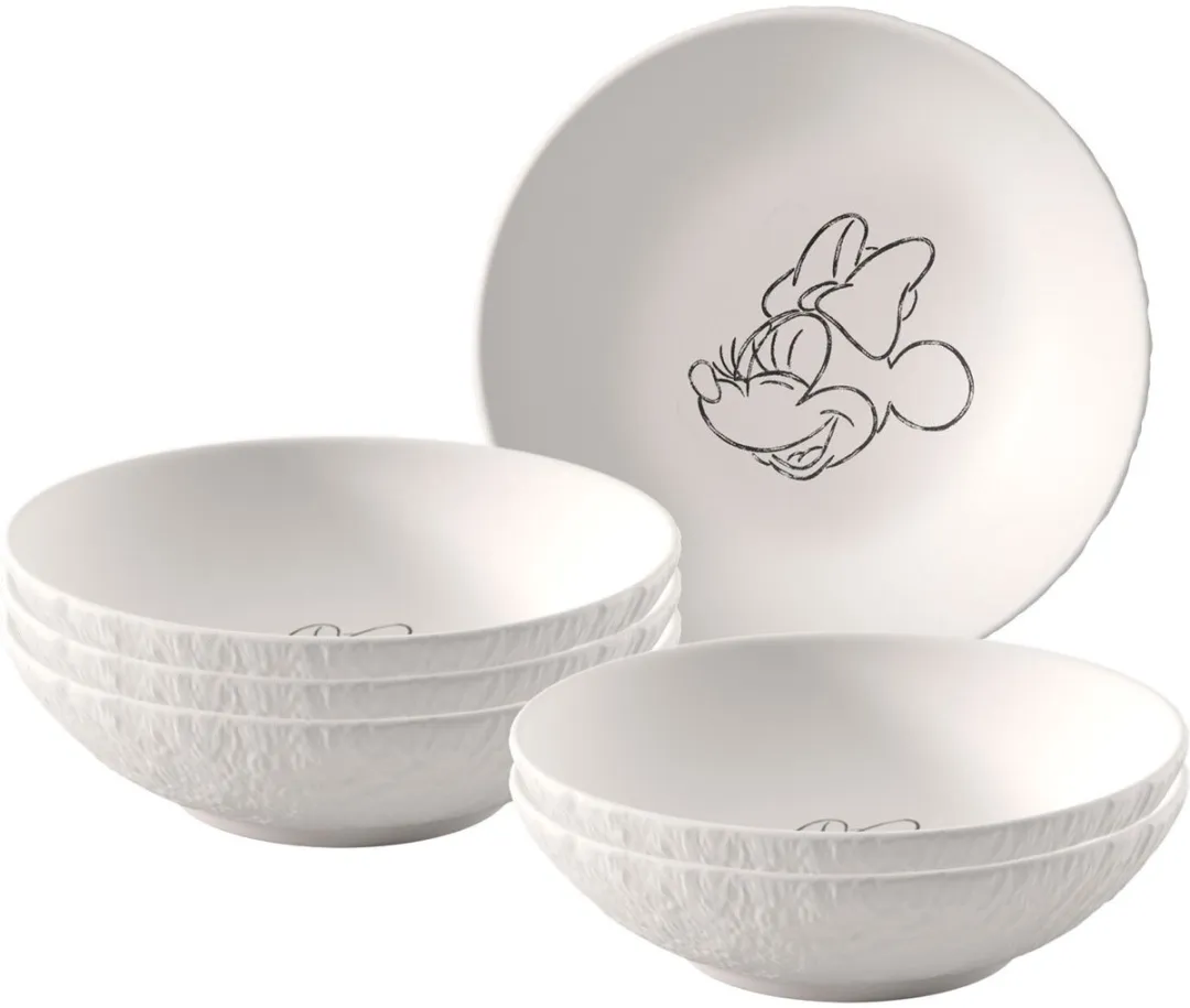 Villeroy & Boch Manufacture Rock Blanc Dessertschalen Mickey Mouse Ø13,2cm