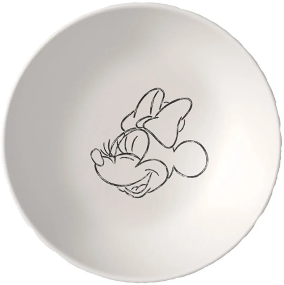 Villeroy & Boch Manufacture Rock Blanc Dessertschalen Mickey Mouse Ø13,2cm - 6 Stuks