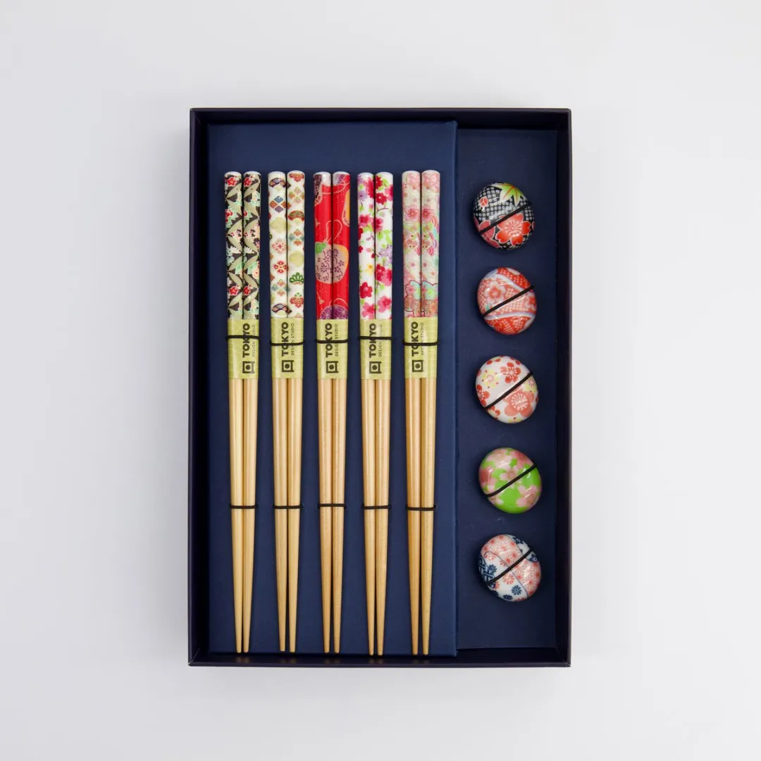 Tokyo Design Studio Eetstokjes Giftset 17905 - 5 Paar