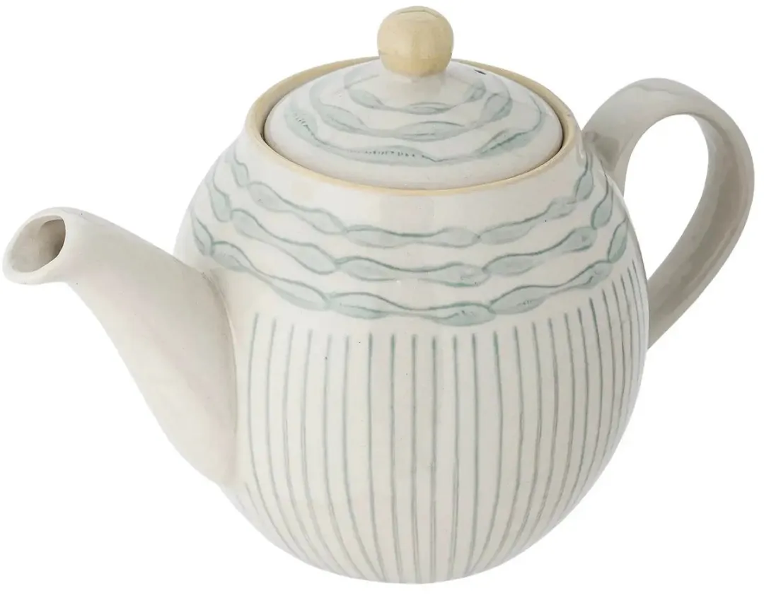 Bloomingville Theepot Maple 900ml - Aardewerk - Groen