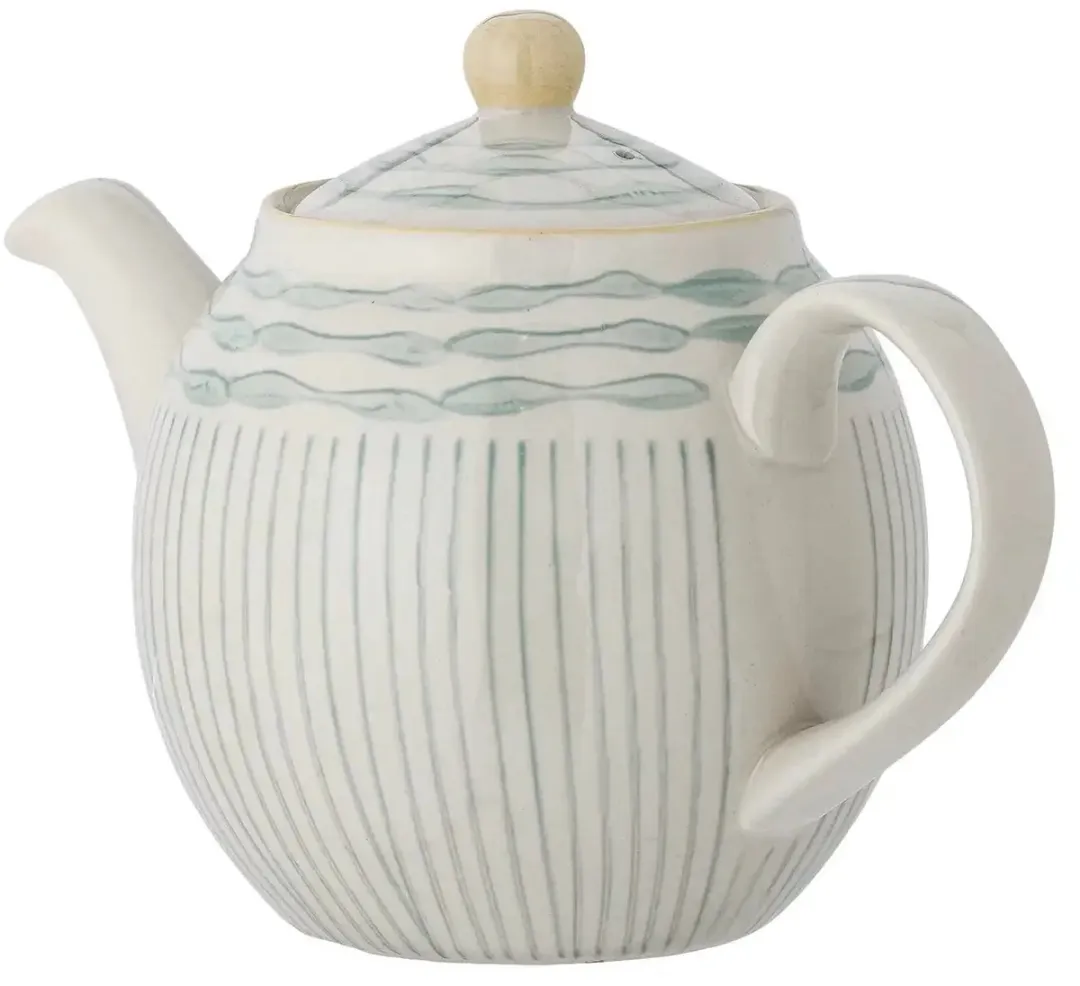 Bloomingville Theepot Maple 900ml - Aardewerk - Groen