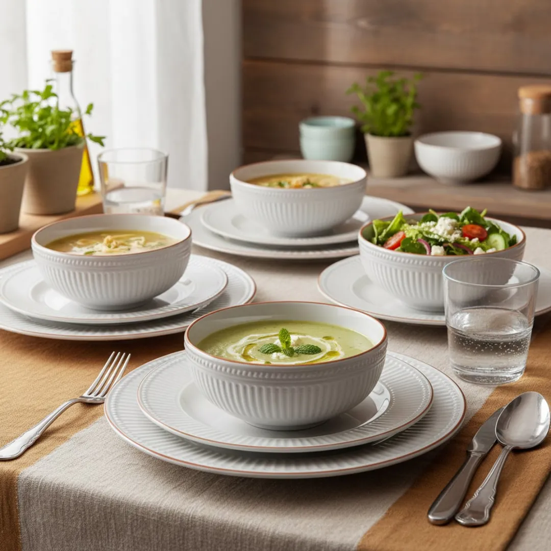 Cookinglife Stratton Serviesset 24-delig - 6 Personen Wit