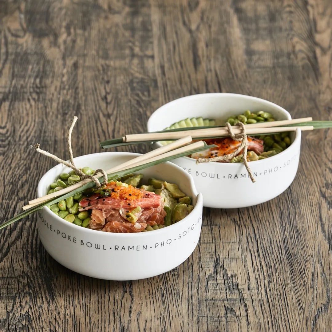 Riviera Maison Poke Bowl Kom RM Loves Soul Food 512150 - Wit