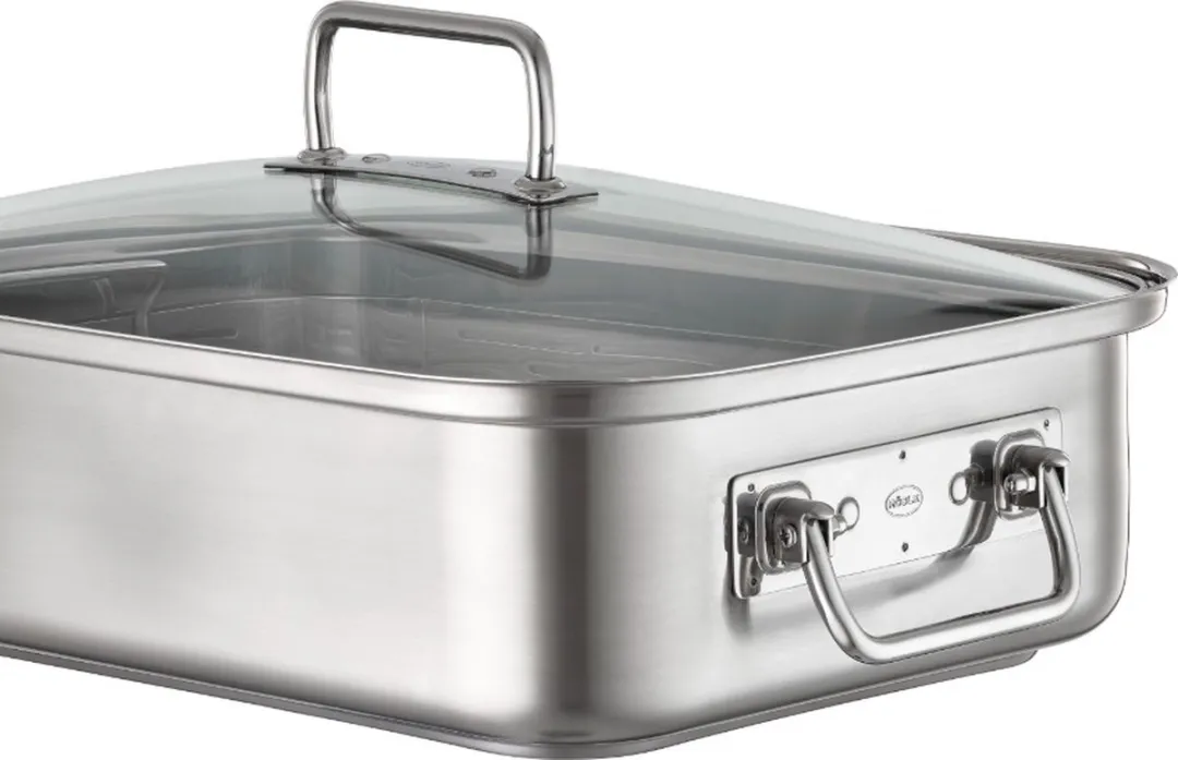Rösle Braadpan 38x28cm - 6.5L - Zilver