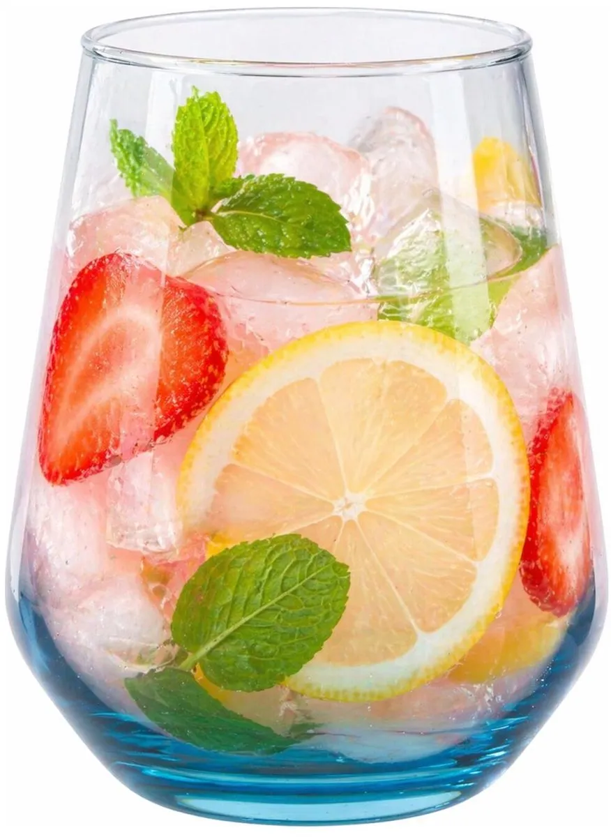 Alpina Tumbler Smoke Drinkglazen 450ml - 4 Stuks - Aqua
