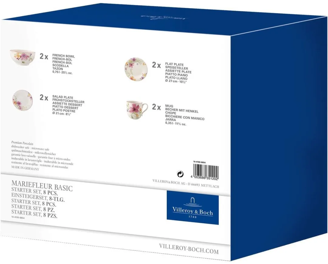 Villeroy & Boch Mariefleur Basic Set - 8-delig