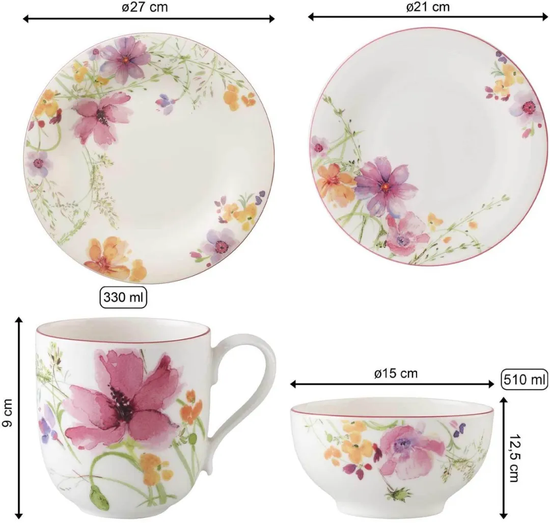 Villeroy & Boch Mariefleur Basic Set - 8-delig