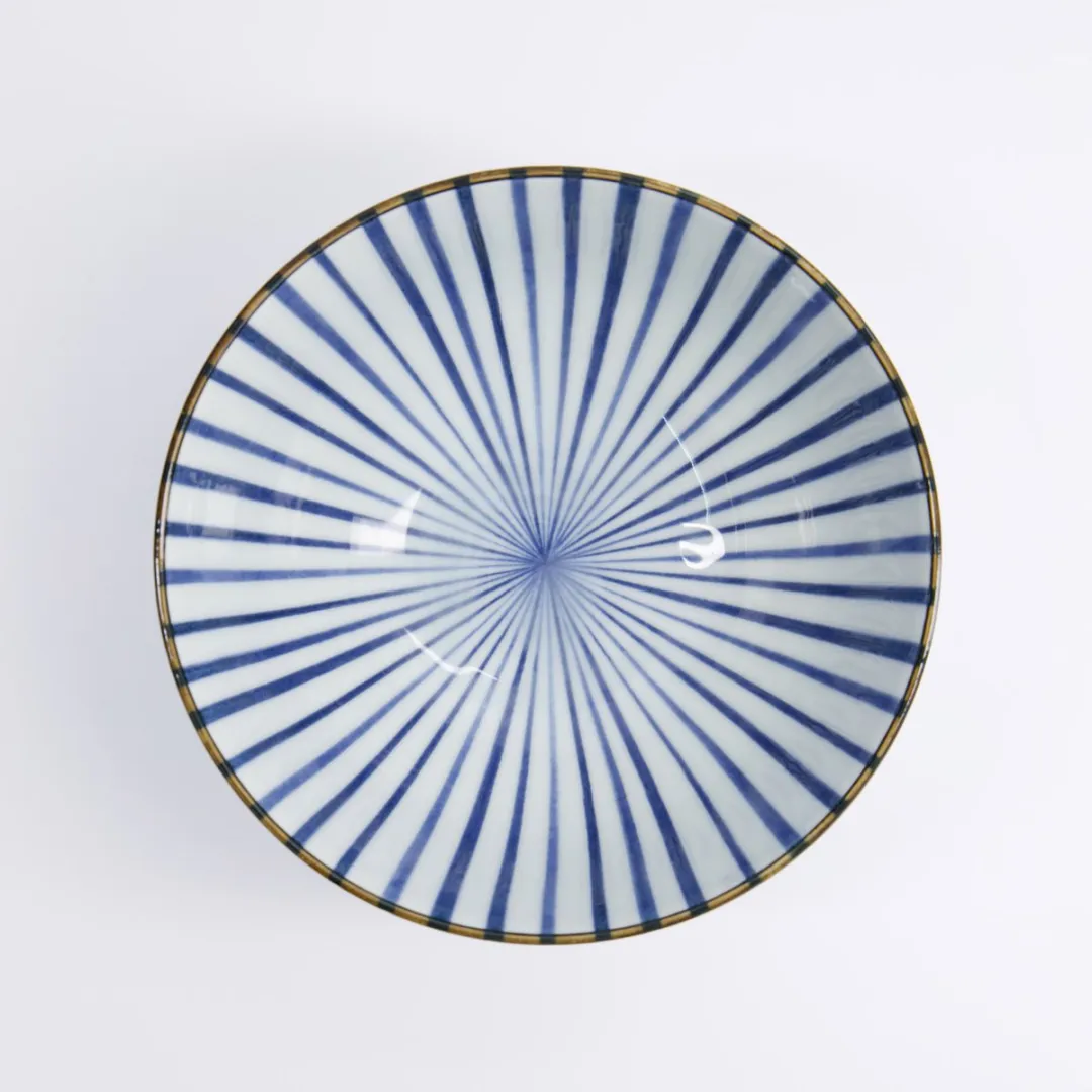 Tokyo Design Studio Mixed Bowl Natsu Tokusa - 17,8x8,7cm - Blauw/Wit