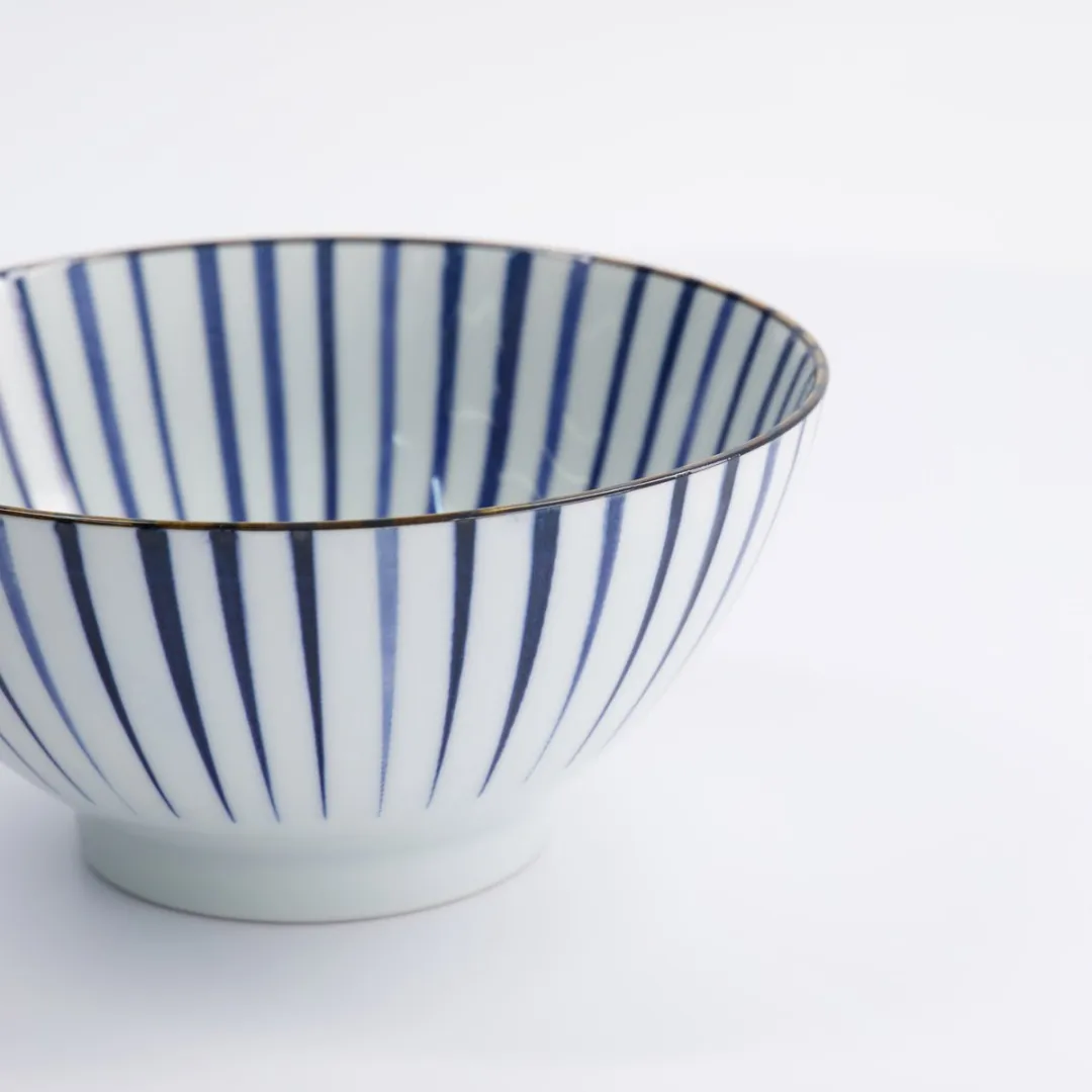 Tokyo Design Studio Mixed Bowl Natsu Tokusa - 17,8x8,7cm - Blauw/Wit