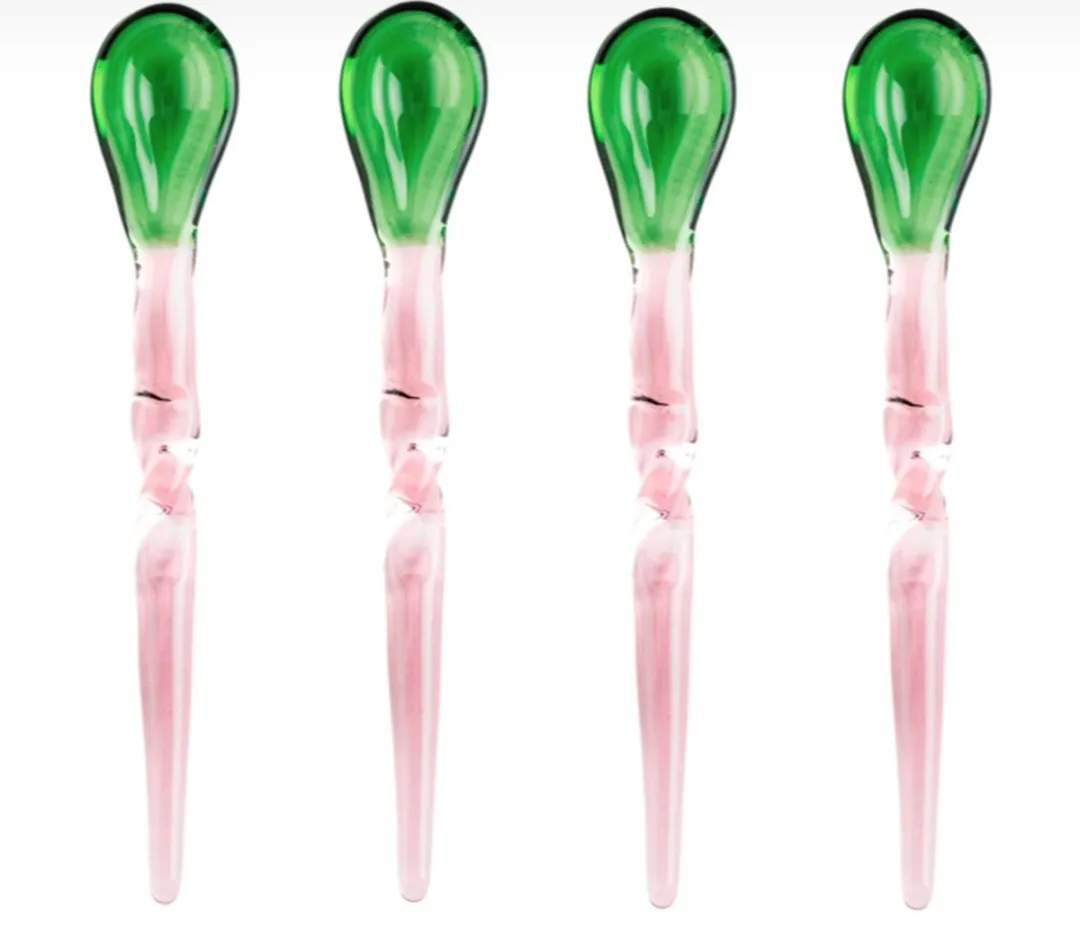 Broste Copenhagen Theelepelset Swirly Glas
