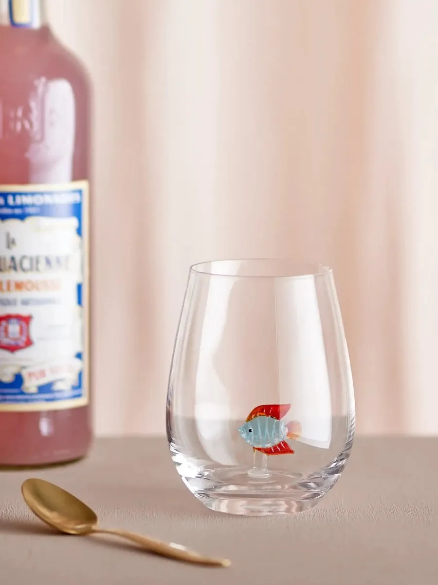 Bloomingville Misa Fish Drinkglas - Transparant