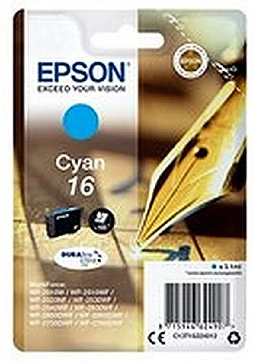 Epson T1622 Cyaan Inktcartridge - 165 Stuks